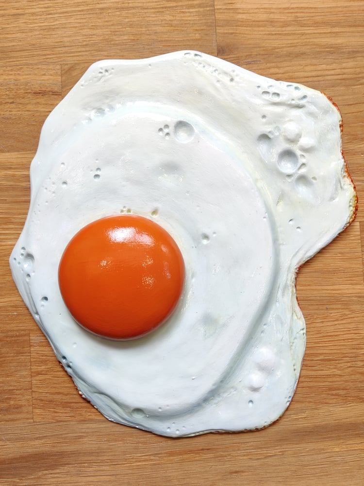Image of 'Fried Egg' - Wall sculpture