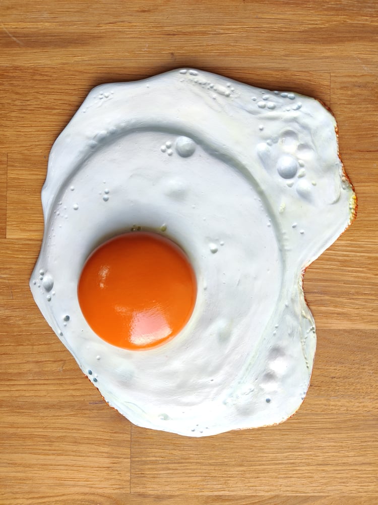 Image of 'Fried Egg' - Wall sculpture