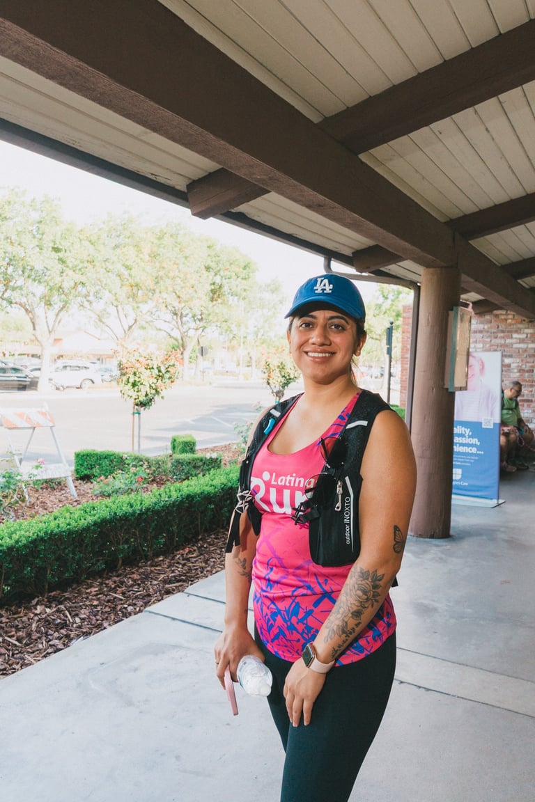 Latinas Run Pink Burst Top Image 2