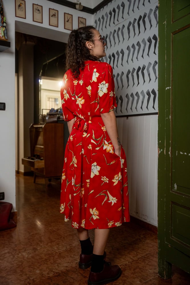 Image of Chemisier rosso Fabiani