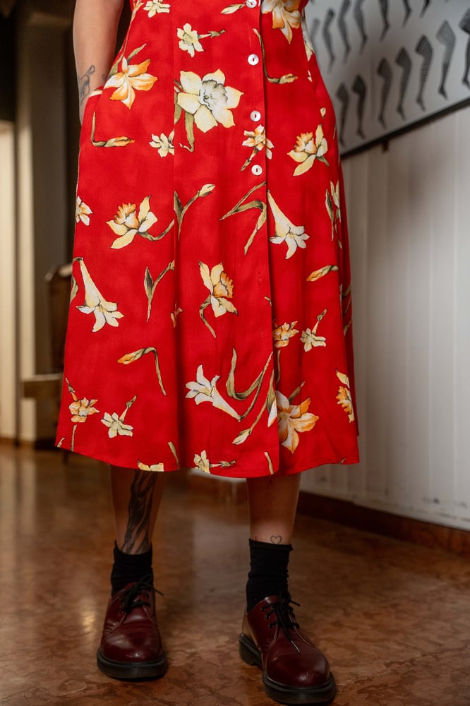 Image of Chemisier rosso Fabiani