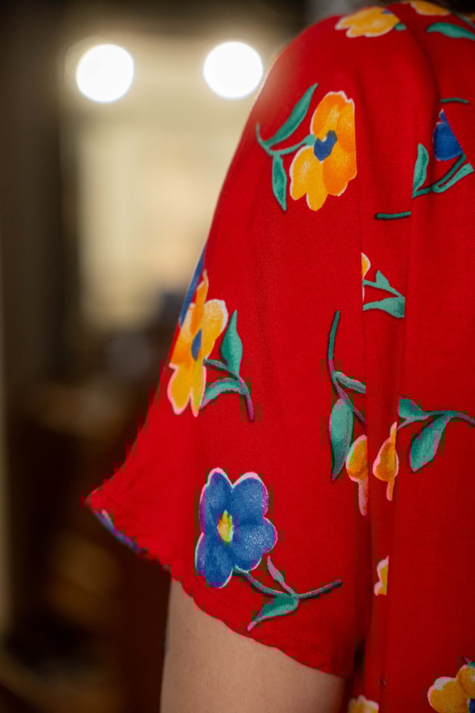 Image of Chemisier rosso Nice Day