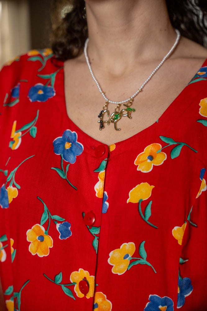 Image of Chemisier rosso Nice Day