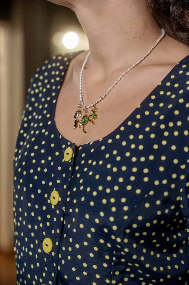 Image of Chemisier Blu Pois