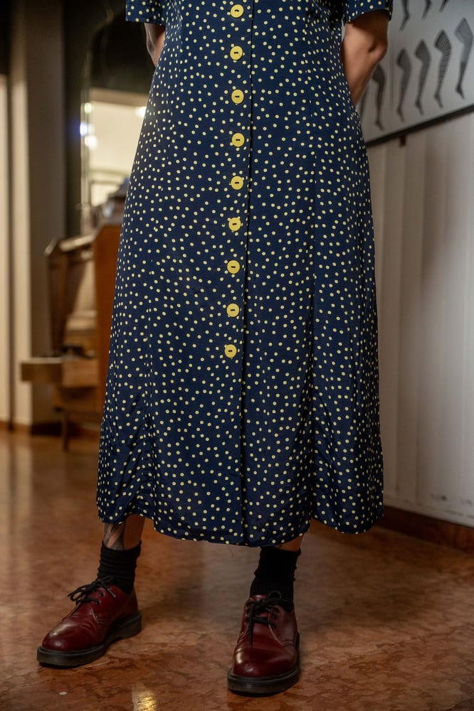 Image of Chemisier Blu Pois