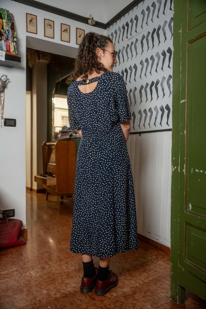 Image of Chemisier Blu Pois