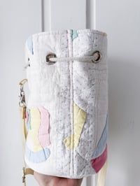 Image 4 of Reimagined Vintage Quilt Drawstring Bag 