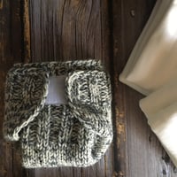 Image 5 of Wool cloth diaper system - grey/white mix