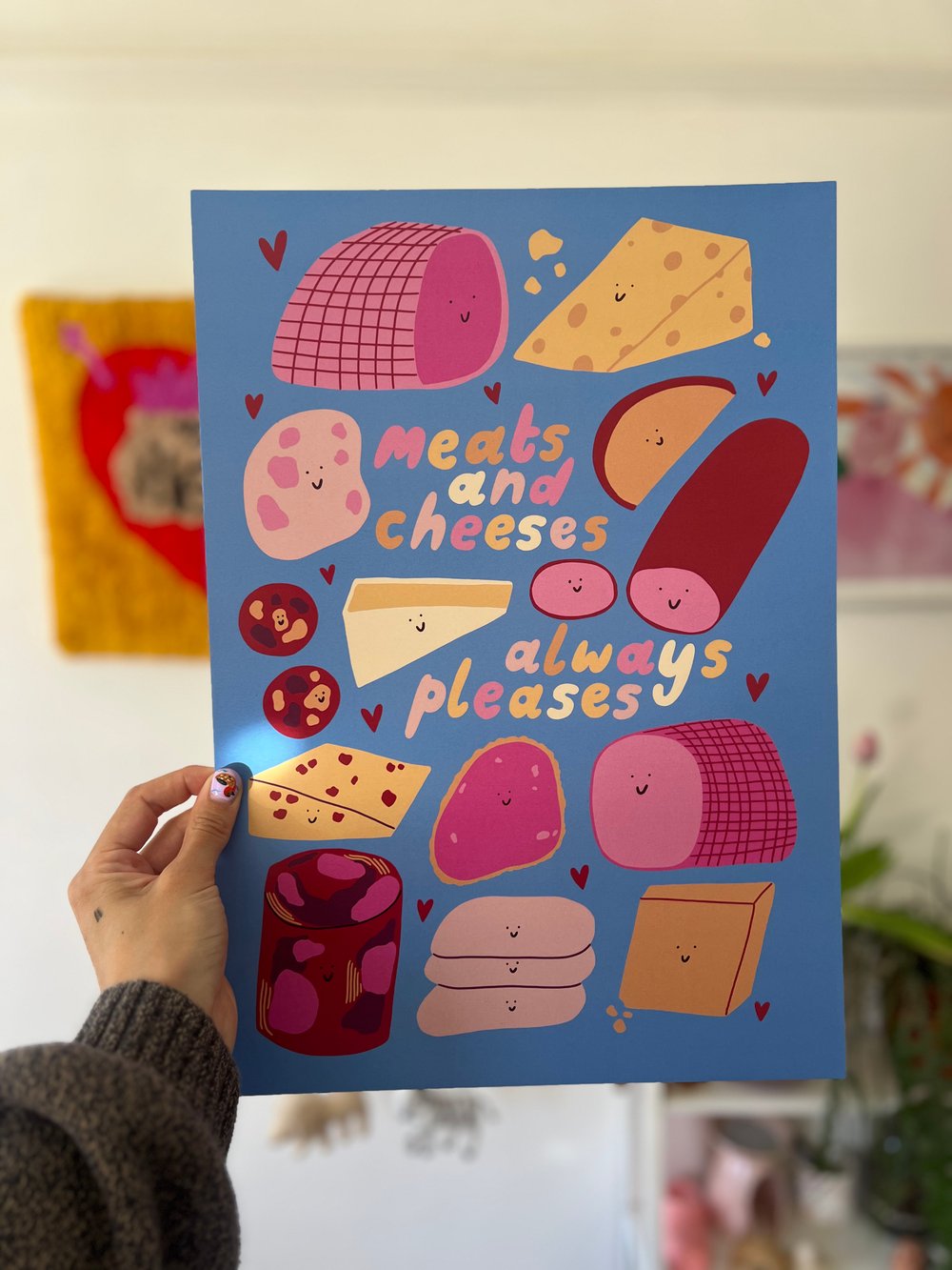 Image of Meats and Cheeses Print