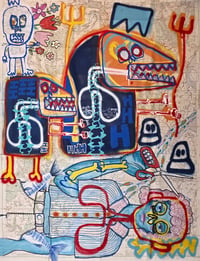 Image 1 of THE UNTIMELY DEATH… — original artwork — collaboration with Lynette Pitzolu and Marc Craig