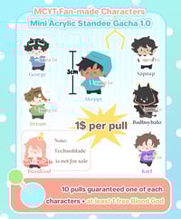 Image 2 of [Ready-stock] MCYT Fan-made Gacha Standee 1.0+2.0