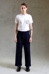 Image 2 of CAPTAIN TROUSER wax cotton - Navy 