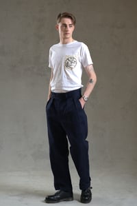 Image 1 of CAPTAIN TROUSER wax cotton - Navy 