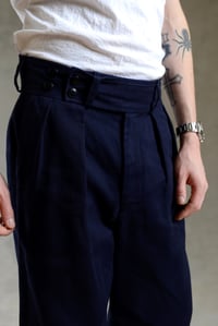 Image 4 of CAPTAIN TROUSER wax cotton - Navy 