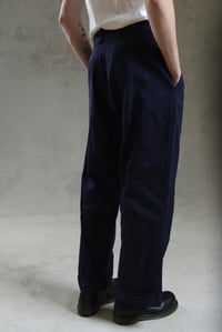 Image 5 of CAPTAIN TROUSER wax cotton - Navy 