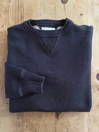 Image 1 of FULL COUNT 3471 DOUBLE-V SET IN SLEEVE SWEATSHIRT IN MOTHER COTTON