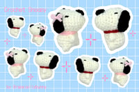 Crochet Snoopy Sticker Sheet 