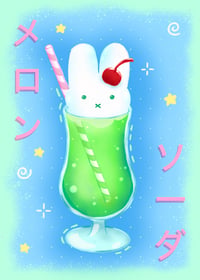 Bunny Melon Soda Print 
