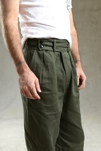 Image 7 of CAPTAIN TROUSER wax cotton - Olive Green