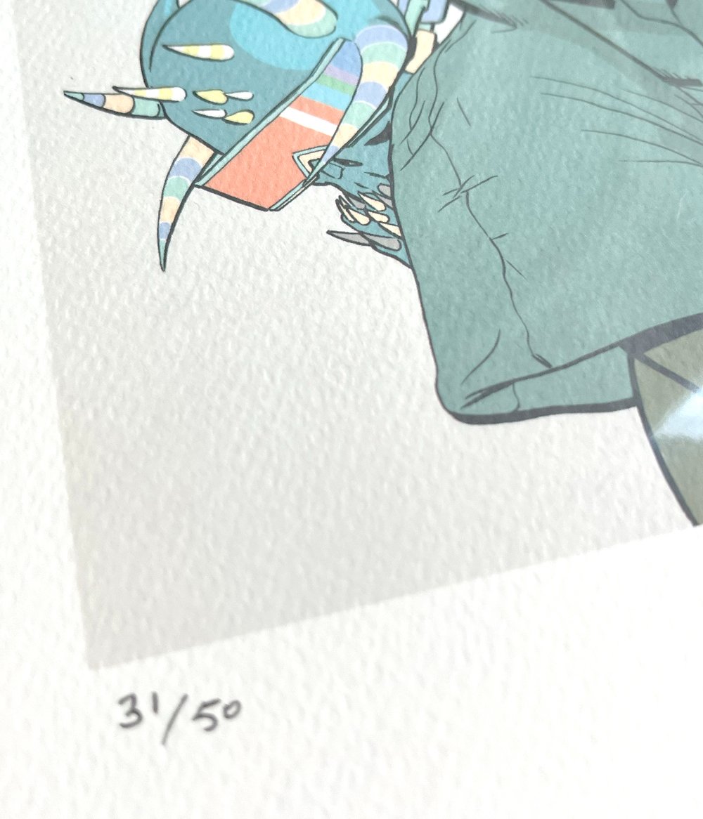  Limited edition A4 Miuna/Wolf 359 Print ( + bonus Jill book )