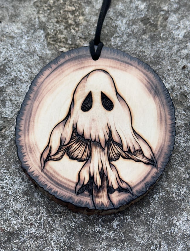 Mushroom Ghost Ornament