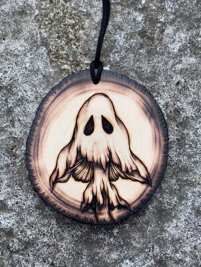Mushroom Ghost Ornament