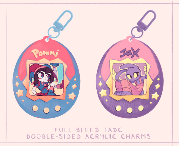 Image of [PREORDER] Tamago TADC | Full-Bleed Acrylic Charms