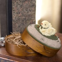 Image 2 of Peeper on a Box ~ Original Work ~ 4.5" x 6"