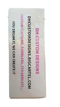 DH Custom Designs Bumper Sticker
