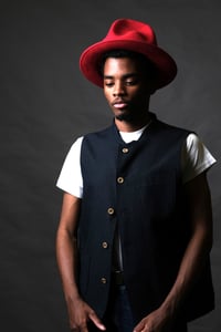 Image 3 of Clayton Gilet linen - Navy