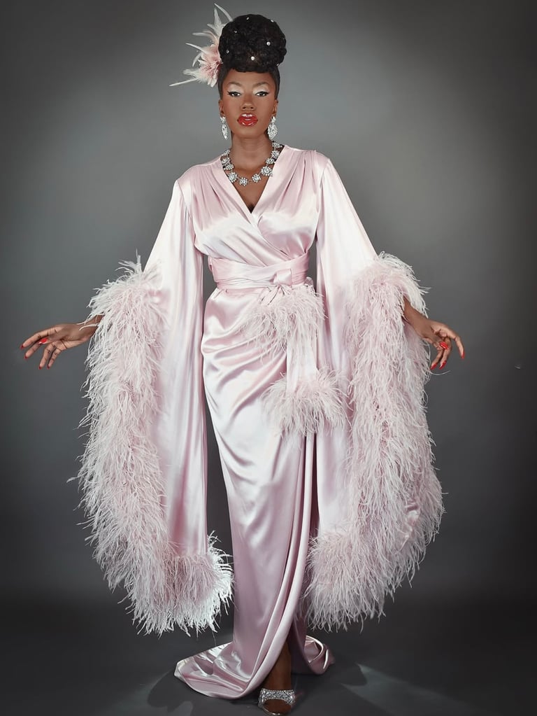 Limited Edition  Rose Ash "Selene" Dressing Gown Sizes S, M Image 4