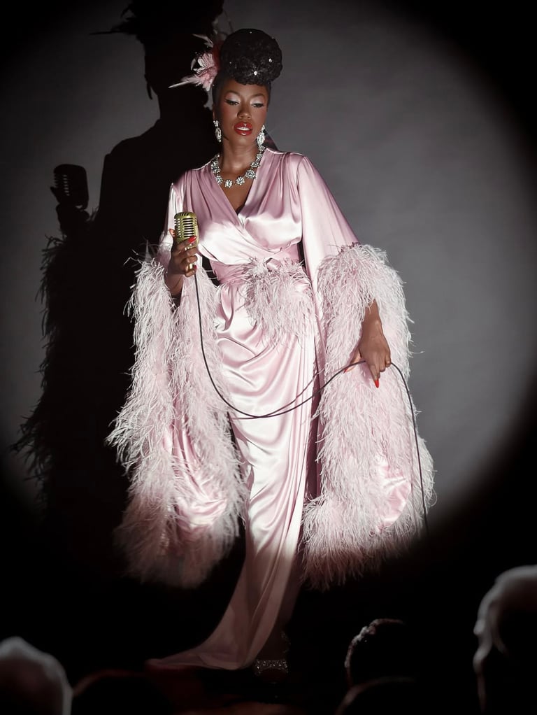 Limited Edition  Rose Ash "Selene" Dressing Gown Sizes S, M Image 2