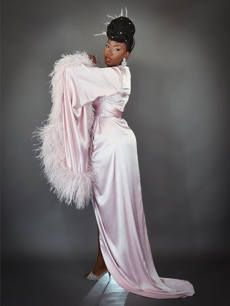 Limited Edition  Rose Ash "Selene" Dressing Gown Sizes S, M Image 3