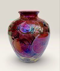 Image 1 of “Apple and bramble” reduction lustre vase