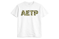 AETP MILITARY CAMO - WHITE TEE