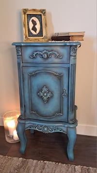 Image 1 of French Style Vintage Bedside Table Nightstand