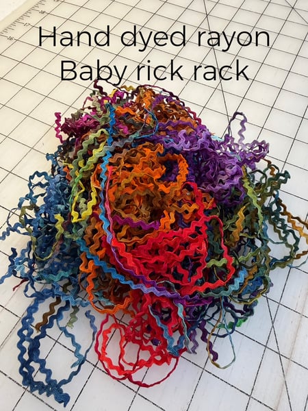 Image of Hand Dyed Collection of Rayon Baby Rick Rack-LIMITED QUANTITIES