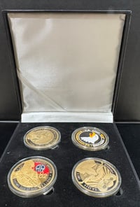 Image 4 of WW2 D-Day (USA) Gold-Plated Challenge Coins Honoring the 101st & 82nd Airborne Divisions