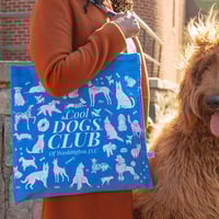 Image 4 of Blue & pink - Cool Dogs of DC Tote bag 