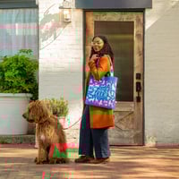 Image 3 of Blue & pink - Cool Dogs of DC Tote bag 