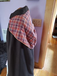 Image 2 of Dark brown wool blend cloak
