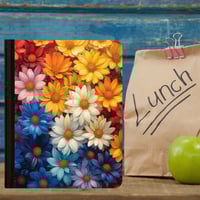 Image 1 of Composition Book - Rainbow Flowers