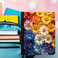 Image 3 of Composition Book - Rainbow Flowers