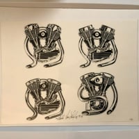 Image 1 of 1990 Gerald Von Langley V-Twin production flash 11x14 