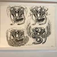 Image 1 of 1990 Gerald Von Langley production V-Twin 2 flash 11x14 