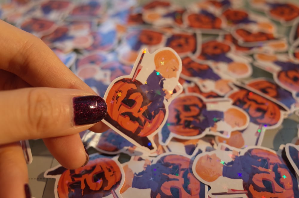 Image of Hannigram stickers (Pair) | Waterproof Viny Holo Star 