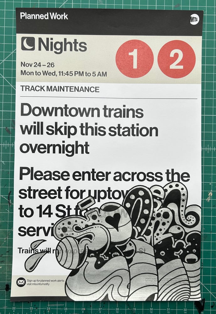 Image of Sp.One, Track Maintenance original drawing, 1, (unique), 2026