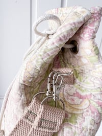 Image 4 of Upcycled Quilted Mini Drawstring Bag 