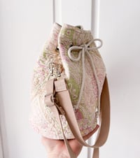 Image 3 of Upcycled Quilted Mini Drawstring Bag 