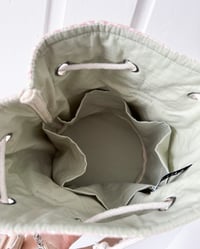 Image 5 of Upcycled Quilted Mini Drawstring Bag 